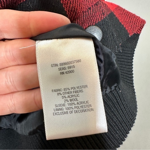 Adam Levine Plaid and knit varsity jacket - Picture 7 of 9